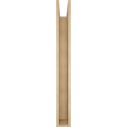 Ekena Millwork - BKTUR0554X48X48IMP05RCPR - Timberthane Faux Wood Imperial Style Bracket w/ Offset Brace, Block Ends, 5 1/2"W x 48"D x 48"H, Primed Tan