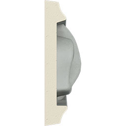 Ekena Millwork - MLD02X01LE - Endurathane Simple Leaf Panel Moulding, 2"H x 5/8"P x 94 1/2"L, Factory Primed