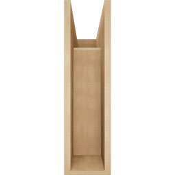Ekena Millwork - BKTUR0756X20X28IMP05RCPR - Timberthane Faux Wood Imperial Style Bracket w/ Offset Brace, Block Ends, 7 1/2"W x 20"D x 28"H, Primed Tan