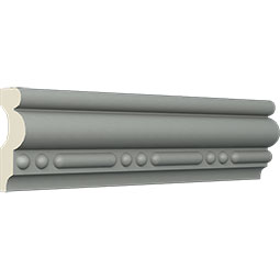Ekena Millwork - MLD02X01BE - Endurathane Bead & Barrel Panel Moulding, 2 1/2"H x 1"P x 94 1/2"L, Factory Primed
