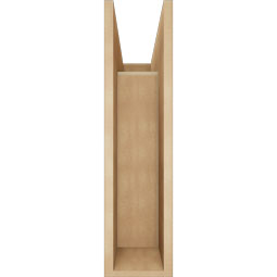 Ekena Millwork - BKTUR0756X22X30IMP05RCPR - Timberthane Faux Wood Imperial Style Bracket w/ Offset Brace, Block Ends, 7 1/2"W x 22"D x 30"H, Primed Tan