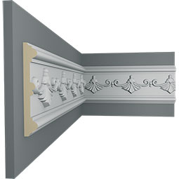 Ekena Millwork - MLD04X01SY - Endurathane Sydney Panel Moulding, 4"H x 5/8"P x 94 1/2"L, Factory Primed