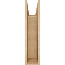 Ekena Millwork - BKTUR0756X24X32IMP05RCPR - Timberthane Faux Wood Imperial Style Bracket w/ Offset Brace, Block Ends, 7 1/2"W x 24"D x 32"H, Primed Tan
