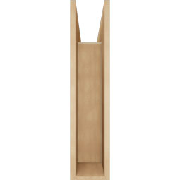 Ekena Millwork - BKTUR0756X26X34IMP05RCPR - Timberthane Faux Wood Imperial Style Bracket w/ Offset Brace, Block Ends, 7 1/2"W x 26"D x 34"H, Primed Tan