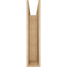 Ekena Millwork - BKTUR0756X28X36IMP05RCPR - Timberthane Faux Wood Imperial Style Bracket w/ Offset Brace, Block Ends, 7 1/2"W x 28"D x 36"H, Primed Tan
