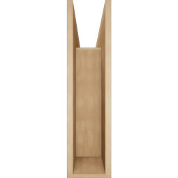 Ekena Millwork - BKTUR0756X30X30IMP05RCPR - Timberthane Faux Wood Imperial Style Bracket w/ Offset Brace, Block Ends, 7 1/2"W x 30"D x 30"H, Primed Tan