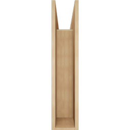 Ekena Millwork - BKTUR0756X30X36IMP05RCPR - Timberthane Faux Wood Imperial Style Bracket w/ Offset Brace, Block Ends, 7 1/2"W x 30"D x 36"H, Primed Tan