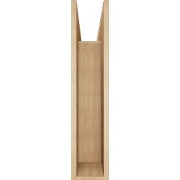 Ekena Millwork - BKTUR0756X32X36IMP05RCPR - Timberthane Faux Wood Imperial Style Bracket w/ Offset Brace, Block Ends, 7 1/2"W x 32"D x 36"H, Primed Tan