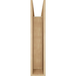 Ekena Millwork - BKTUR0756X32X38IMP05RCPR - Timberthane Faux Wood Imperial Style Bracket w/ Offset Brace, Block Ends, 7 1/2"W x 32"D x 38"H, Primed Tan
