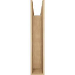 Ekena Millwork - BKTUR0756X32X40IMP05RCPR - Timberthane Faux Wood Imperial Style Bracket w/ Offset Brace, Block Ends, 7 1/2"W x 32"D x 40"H, Primed Tan