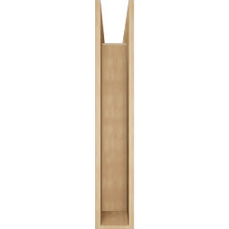 Ekena Millwork - BKTUR0756X32X44IMP05RCPR - Timberthane Faux Wood Imperial Style Bracket w/ Offset Brace, Block Ends, 7 1/2"W x 32"D x 44"H, Primed Tan