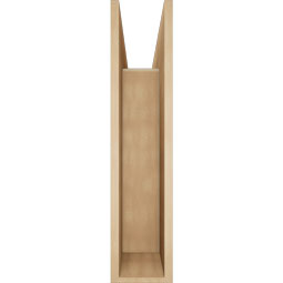 Ekena Millwork - BKTUR0756X34X34IMP05RCPR - Timberthane Faux Wood Imperial Style Bracket w/ Offset Brace, Block Ends, 7 1/2"W x 34"D x 34"H, Primed Tan