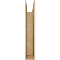 Ekena Millwork - BKTUR0756X34X42IMP05RCPR - Timberthane Faux Wood Imperial Style Bracket w/ Offset Brace, Block Ends, 7 1/2"W x 34"D x 42"H, Primed Tan