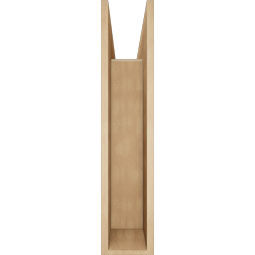 Ekena Millwork - BKTUR0756X36X36IMP05RCPR - Timberthane Faux Wood Imperial Style Bracket w/ Offset Brace, Block Ends, 7 1/2"W x 36"D x 36"H, Primed Tan