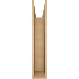 Ekena Millwork - BKTUR0756X38X38IMP05RCPR - Timberthane Faux Wood Imperial Style Bracket w/ Offset Brace, Block Ends, 7 1/2"W x 38"D x 38"H, Primed Tan