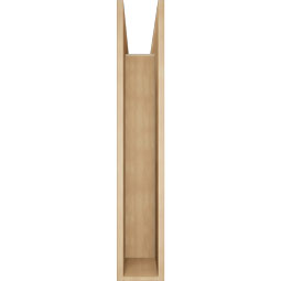 Ekena Millwork - BKTUR0756X38X44IMP05RCPR - Timberthane Faux Wood Imperial Style Bracket w/ Offset Brace, Block Ends, 7 1/2"W x 38"D x 44"H, Primed Tan
