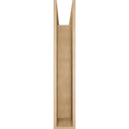 Ekena Millwork - BKTUR0756X40X44IMP05RCPR - Timberthane Faux Wood Imperial Style Bracket w/ Offset Brace, Block Ends, 7 1/2"W x 40"D x 44"H, Primed Tan