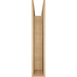 Ekena Millwork - BKTUR0756X42X42IMP05RCPR - Timberthane Faux Wood Imperial Style Bracket w/ Offset Brace, Block Ends, 7 1/2"W x 42"D x 42"H, Primed Tan
