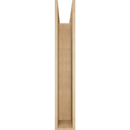 Ekena Millwork - BKTUR0756X42X48IMP05RCPR - Timberthane Faux Wood Imperial Style Bracket w/ Offset Brace, Block Ends, 7 1/2"W x 42"D x 48"H, Primed Tan
