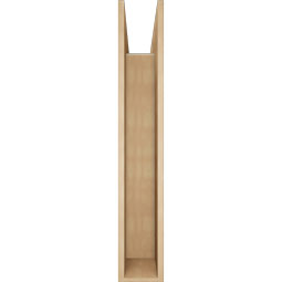 Ekena Millwork - BKTUR0756X46X46IMP05RCPR - Timberthane Faux Wood Imperial Style Bracket w/ Offset Brace, Block Ends, 7 1/2"W x 46"D x 46"H, Primed Tan