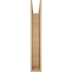 Ekena Millwork - BKTUR0756X48X48IMP05RCPR - Timberthane Faux Wood Imperial Style Bracket w/ Offset Brace, Block Ends, 7 1/2"W x 48"D x 48"H, Primed Tan