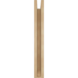 Ekena Millwork - BKTUR0352X16X28IMP06RCPR - Timberthane Faux Wood Imperial Style Bracket w/ Offset Brace, Slat Ends, 3 1/2"W x 16"D x 28"H, Primed Tan