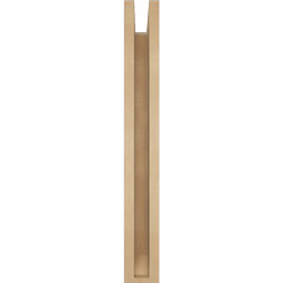 Ekena Millwork - BKTUR0352X20X28IMP06RCPR - Timberthane Faux Wood Imperial Style Bracket w/ Offset Brace, Slat Ends, 3 1/2"W x 20"D x 28"H, Primed Tan