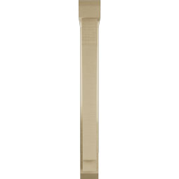 Ekena Millwork - BKTUR0352X20X32IMP06RCPR - Timberthane Faux Wood Imperial Style Bracket w/ Offset Brace, Slat Ends, 3 1/2"W x 20"D x 32"H, Primed Tan