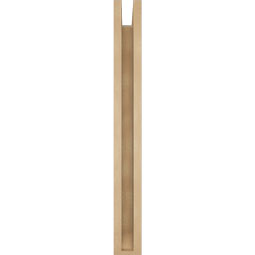 Ekena Millwork - BKTUR0352X20X32IMP06RCPR - Timberthane Faux Wood Imperial Style Bracket w/ Offset Brace, Slat Ends, 3 1/2"W x 20"D x 32"H, Primed Tan