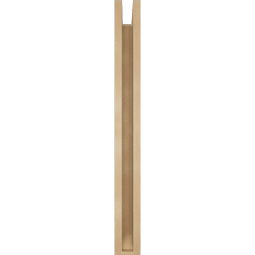 Ekena Millwork - BKTUR0352X22X34IMP06RCPR - Timberthane Faux Wood Imperial Style Bracket w/ Offset Brace, Slat Ends, 3 1/2"W x 22"D x 34"H, Primed Tan