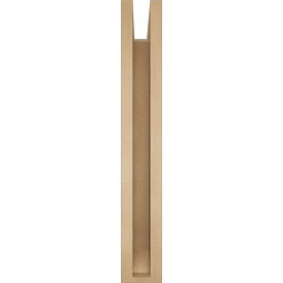 Ekena Millwork - BKTUR0352X24X24IMP06RCPR - Timberthane Faux Wood Imperial Style Bracket w/ Offset Brace, Slat Ends, 3 1/2"W x 24"D x 24"H, Primed Tan