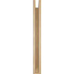 Ekena Millwork - BKTUR0352X24X32IMP06RCPR - Timberthane Faux Wood Imperial Style Bracket w/ Offset Brace, Slat Ends, 3 1/2"W x 24"D x 32"H, Primed Tan