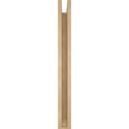 Ekena Millwork - BKTUR0352X26X34IMP06RCPR - Timberthane Faux Wood Imperial Style Bracket w/ Offset Brace, Slat Ends, 3 1/2"W x 26"D x 34"H, Primed Tan