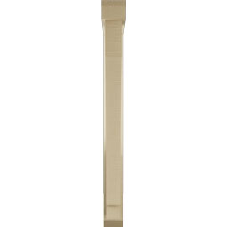 Ekena Millwork - BKTUR0352X26X38IMP06RCPR - Timberthane Faux Wood Imperial Style Bracket w/ Offset Brace, Slat Ends, 3 1/2"W x 26"D x 38"H, Primed Tan