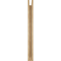 Ekena Millwork - BKTUR0352X26X38IMP06RCPR - Timberthane Faux Wood Imperial Style Bracket w/ Offset Brace, Slat Ends, 3 1/2"W x 26"D x 38"H, Primed Tan