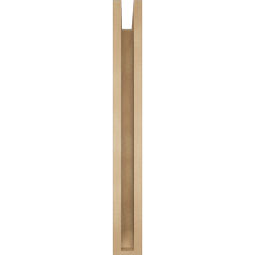 Ekena Millwork - BKTUR0352X30X30IMP06RCPR - Timberthane Faux Wood Imperial Style Bracket w/ Offset Brace, Slat Ends, 3 1/2"W x 30"D x 30"H, Primed Tan