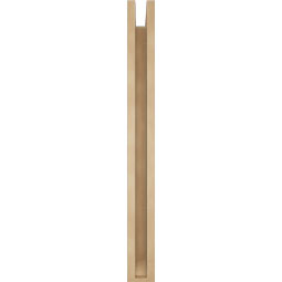 Ekena Millwork - BKTUR0352X30X36IMP06RCPR - Timberthane Faux Wood Imperial Style Bracket w/ Offset Brace, Slat Ends, 3 1/2"W x 30"D x 36"H, Primed Tan