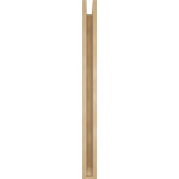 Ekena Millwork - BKTUR0352X30X42IMP06RCPR - Timberthane Faux Wood Imperial Style Bracket w/ Offset Brace, Slat Ends, 3 1/2"W x 30"D x 42"H, Primed Tan