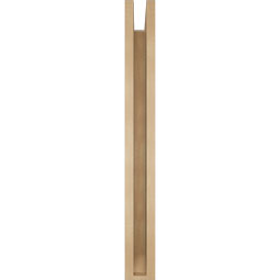 Ekena Millwork - BKTUR0352X32X32IMP06RCPR - Timberthane Faux Wood Imperial Style Bracket w/ Offset Brace, Slat Ends, 3 1/2"W x 32"D x 32"H, Primed Tan