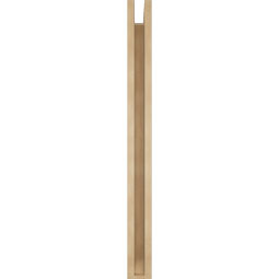 Ekena Millwork - BKTUR0352X32X40IMP06RCPR - Timberthane Faux Wood Imperial Style Bracket w/ Offset Brace, Slat Ends, 3 1/2"W x 32"D x 40"H, Primed Tan