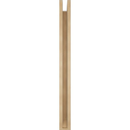 Ekena Millwork - BKTUR0352X34X40IMP06RCPR - Timberthane Faux Wood Imperial Style Bracket w/ Offset Brace, Slat Ends, 3 1/2"W x 34"D x 40"H, Primed Tan