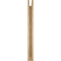 Ekena Millwork - BKTUR0352X36X36IMP06RCPR - Timberthane Faux Wood Imperial Style Bracket w/ Offset Brace, Slat Ends, 3 1/2"W x 36"D x 36"H, Primed Tan