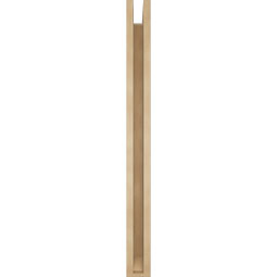 Ekena Millwork - BKTUR0352X36X40IMP06RCPR - Timberthane Faux Wood Imperial Style Bracket w/ Offset Brace, Slat Ends, 3 1/2"W x 36"D x 40"H, Primed Tan