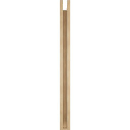 Ekena Millwork - BKTUR0352X36X44IMP06RCPR - Timberthane Faux Wood Imperial Style Bracket w/ Offset Brace, Slat Ends, 3 1/2"W x 36"D x 44"H, Primed Tan