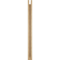 Ekena Millwork - BKTUR0352X36X48IMP06RCPR - Timberthane Faux Wood Imperial Style Bracket w/ Offset Brace, Slat Ends, 3 1/2"W x 36"D x 48"H, Primed Tan
