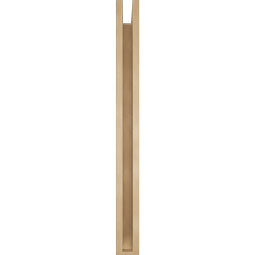 Ekena Millwork - BKTUR0352X38X38IMP06RCPR - Timberthane Faux Wood Imperial Style Bracket w/ Offset Brace, Slat Ends, 3 1/2"W x 38"D x 38"H, Primed Tan