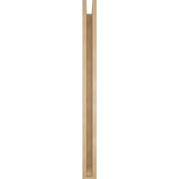 Ekena Millwork - BKTUR0352X38X44IMP06RCPR - Timberthane Faux Wood Imperial Style Bracket w/ Offset Brace, Slat Ends, 3 1/2"W x 38"D x 44"H, Primed Tan