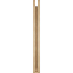 Ekena Millwork - BKTUR0352X40X40IMP06RCPR - Timberthane Faux Wood Imperial Style Bracket w/ Offset Brace, Slat Ends, 3 1/2"W x 40"D x 40"H, Primed Tan