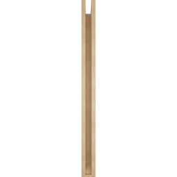 Ekena Millwork - BKTUR0352X40X44IMP06RCPR - Timberthane Faux Wood Imperial Style Bracket w/ Offset Brace, Slat Ends, 3 1/2"W x 40"D x 44"H, Primed Tan