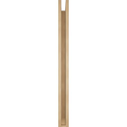 Ekena Millwork - BKTUR0352X42X42IMP06RCPR - Timberthane Faux Wood Imperial Style Bracket w/ Offset Brace, Slat Ends, 3 1/2"W x 42"D x 42"H, Primed Tan